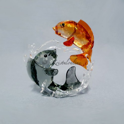 Swarovski Kristal | Aziatische Symbolen | Twee Karpers | 5376621